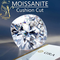 Xingsial vente en gros blanc D EF GH IJ couleur VVS1 4MM 12MM GRA certifié pierres précieuses en vrac brillant coussin coupe Moissanite pierres
