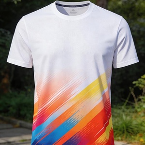 CT0003 カスタム速乾昇華プリント速乾性メンズスポーツTシャツ半袖ランニングTシャツ - Product Image 1