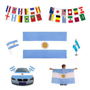 Écharpe de supporter d'Argentine de football nord-américain Gahumi 2026, fabriquée en usine, écharpe de supporter personnalisée, impression polyester, écharpes de supporter - Product Image 6