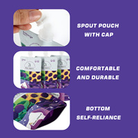 Custom Food Grade Eco-Friendly100ml 250Ml 500Ml Drank Yoghurt Drinken Vloeibare Vruchtensap Babyvoeding Tuit Zakje