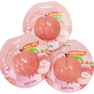 Dev Şeftali Aromalı Soyulabilir Jelibon - Eğlenceli Soyulabilir Yumuşak Şeker 136g - Product Image 2