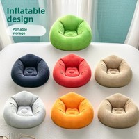 Canapé gonflable en PVC, portable, pliable, design moderne et simple, pour le camping en plein air, les pique-niques, les festivals de musique, l'utilisation en intérieur