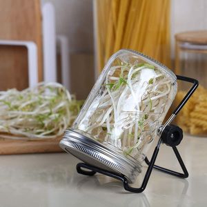 Paslanmaz çelik filizlenme kapakları filizlenmiş kavanoz kapakları ve filizlenme için duruyor geniş ağız cam turşu kavanozu - Product Image 6