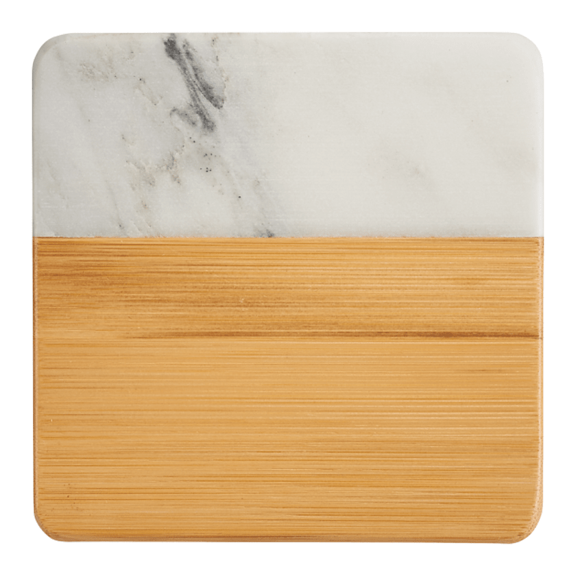 Marble and Acacia Wood