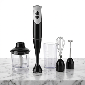 Batidora de Inmersión 4 en 1 para Cocina, Batidora de Varilla Multivelocidad con Batidor, Picador de Alimentos y Taza Medidora - Product Image 1
