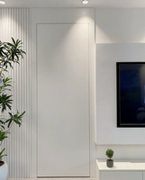 WPC Porte intérieure cachée affleurant plat zéro ligne système de porte cachée cachant la porte intérieure de dalle battante