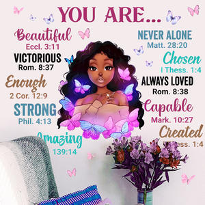 Decorazione per la casa autoadesiva citazione di arte della parete adesivi per <span class=keywords><strong>bambina</strong></span> - Product Image 2