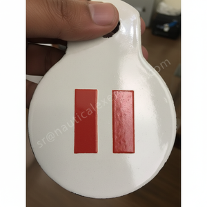 Vente en gros de plaques d'alimentation rétro personnalisées en métal gaufré Panneaux de signalisation nautique en fer émaillé Plaque avec logo personnalisé Ligne de transmission - Product Image 1