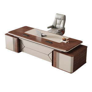 2024デザインモダン高級セオオフィス電気調節可能デスクウッドテーブルビッグサイズノートパソコンデスク座って大人用 - Product Image 6