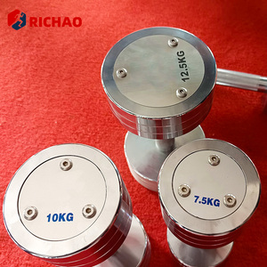 Custom <strong>Dumbells</strong> 2.5kg to 100kg 2.5 Increase Round Dumbbell Set With Rack Commercial Rotating <strong>15kg</strong> 20kg Chromed Dumbbell - Product Image 2