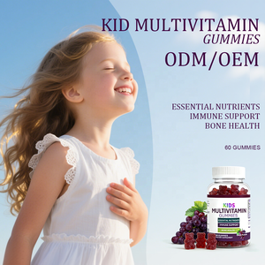 Gummies multivitaminées pour enfants saveur raisin, 60 unités, soutien immunitaire et nutritionnel pour enfants, vitamines B et C pour la santé digestive |   Usine - Product Image 2