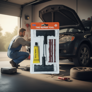 CTC-646 Kit di Riparazione Pneumatici 6 Pezzi con Componenti in Acciaio, Gomma, Plastica e Metallo in Confezione per Veicoli e Auto - Product Image 2