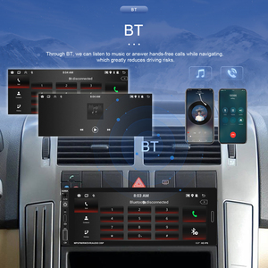 Podofo 6.86 Inch 2+64 GB 1 Din Android Car Radio With Wireless Carplay & Android Auto Car Stereo GPS BT FM RDS - Product Image 5