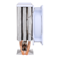 SAMA stock – radiateur de refroidissement pour ordinateur de jeu rgb blanc, processeur de caloducs, refroidissement de l'unité centrale, refroidisseurs d'air avec 2 tuyaux en cuivre