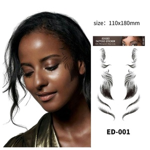 <span class=keywords><strong>2021</strong></span> personnalisé bébé cheveux tatouage autocollant étanche maquillage personnalisé bords lisses à la mode conception temporaire pour le visage fait papier - Product Image 1