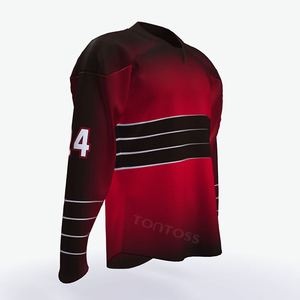 100% poliéster oem venta al por mayor de encargo jersey de hockey sobre hielo - Product Image 6