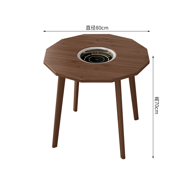Walnut color - polygonal design