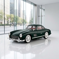 Modèle de voiture miniature en alliage Big Ben 300SL à l'échelle 1:18 - Noir - Modèle de collection