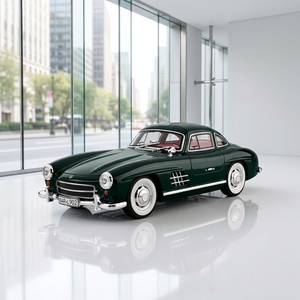 Modellino in Scala 1:18 del Big <span class=keywords><strong>Ben</strong></span> 300SL in Lega - Auto Diecast Nera da Collezione - Product Image 1