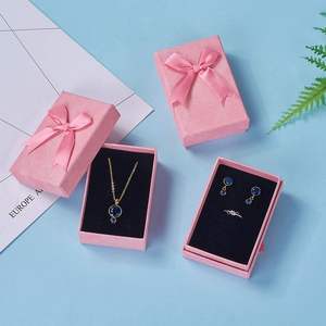 Caja de Joyería de Fábrica con Tapa y Base, Caja de Regalo de Papel, Caja de Almacenamiento de Joyería para Anillos y Pendientes, Embalaje de Papel - Product Image 4