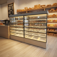 Vitrine chauffante électrique commerciale grande capacité à 6 niveaux en verre pour pizzas, poulet frit et pains