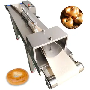 Máquina para hacer rosquillas de pan bagel industrial, máquina moldeadora de rosquillas para panadería