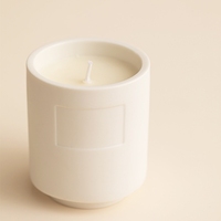 Witoyou 8oz 10oz Geurkaarsen op maat van sojawas en bijenwas, in bulk, in witte keramische pot, rookvrij, luxe, zonder paraffine, groothandel