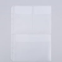 A5 A6 pochettes en plastique Pvc planificateur de Budget imperméable à l'eau sac de dossier à fermeture éclair transparente 6 anneaux porte-feuille lâche poche de reliure