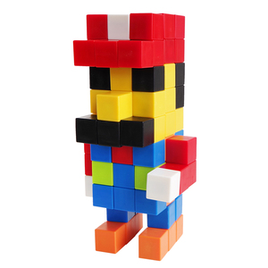 थोक बच्चों के खिलौने शैक्षिक खिलौने खेल 2.5 सेमी रंगीन चुंबकीय प्लास्टिक क्यूब्स चुंबकीय ब्लॉक निर्माण - Product Image 2