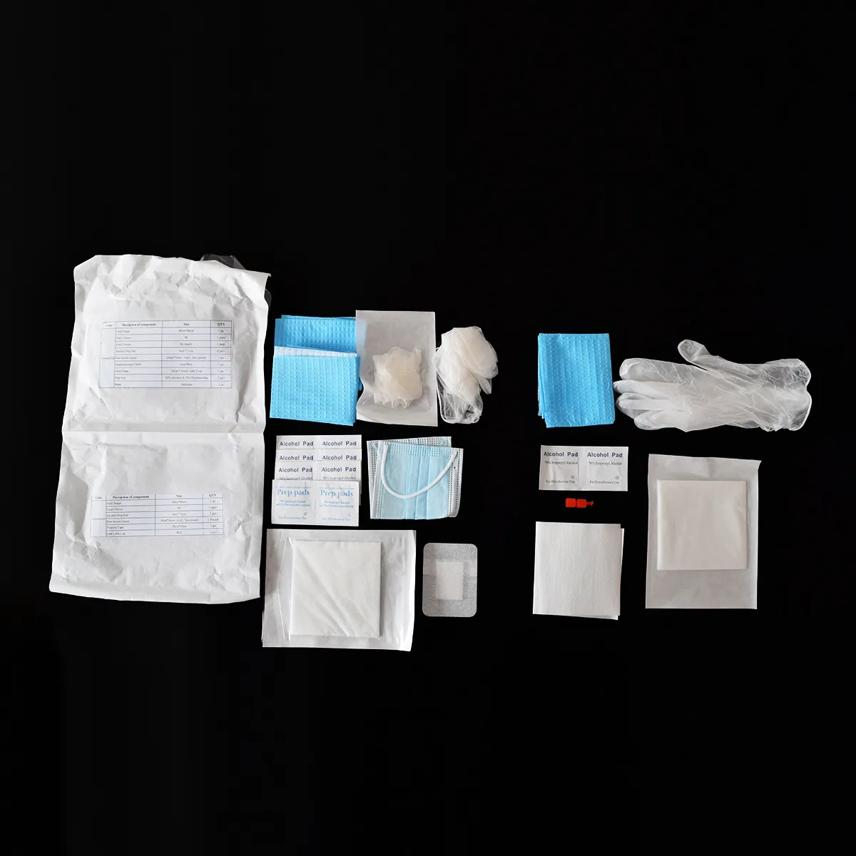 Proveedor de kits de diálisis de China, kit de diálisis estéril médico desechable para fístula para diálisis de heridas
