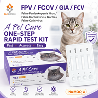 Schnelltest für Katzen 3-in-1 FIV FeLV GIA Testkarte Hochempfindliche Schnelldiagnose-Kassette für Katzen-Diarrhea-Parasiten Großhandel