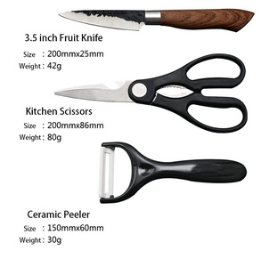 Set de Couteaux de <span class=keywords><strong>Chef</strong></span> Professionnels Lovfe en Acier Inoxydable Forgé de Haute Qualité, 6 Pièces, avec Manches Antidérapants pour Usage Domestique - Product Image 6