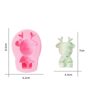 Valentine's Day Heart Bear Lips Fondant Silicone Mold Cake Decorating Tool Pink Love Letter Shape - Product Image 5