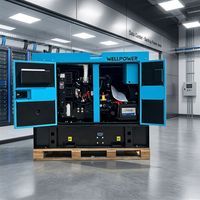 Groupe électrogène insonorisé EPA à châssis ouvert 15kW 25kVA, générateur diesel 20kW 7kW 10kVA avec démarrage automatique alimenté par un moteur Perkins