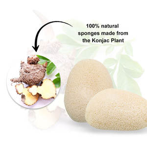 Bon marché personnalisé naturel et vert thé visage lavage éponge coréen <span class=keywords><strong>Konjac</strong></span> éponge organique naturel - Product Image 5