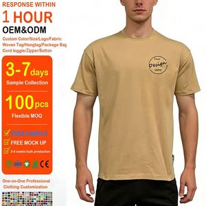 Fabricant de vêtements, t-shirts pour hommes en coton 100% 260GSM, coupe ample, col rond, t-shirt pour hommes avec logo personnalisé - Product Image 1
