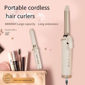 <span class=keywords><strong>Rizador</strong></span> de pelo automático con revestimiento de cerámica, rizos de larga duración para todo tipo de cabello, temperatura ajustable, pantalla LCD, USB eléctrico - Product Image 6