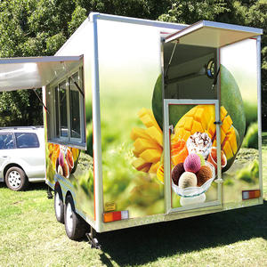 Remorque de cuisine mobile préfabriquée complète et entièrement équipée pour la vente de hot-dogs, gelato, snacks, frites et café - Product Image 4