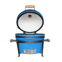 Barbecue à charbon de bois pliable moderne de 16 pouces, style coréen, en fer revêtu de poudre, idéal pour l'extérieur, la plage ou la cuisine