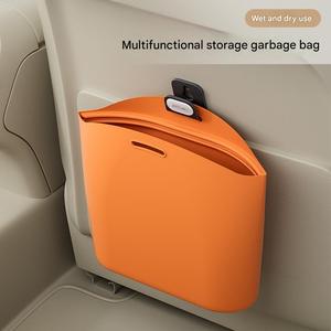 Bolsa de Basura para Auto, Contenedor de Basura Colgante de Silicona, Organizador Impermeable para Accesorios Interiores de Vehículos - Product Image 4