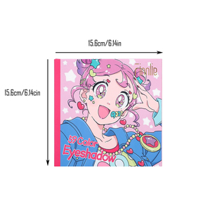 Dessin animé fille modèle livre 59 <span class=keywords><strong>couleur</strong></span> nacré mat brillant <span class=keywords><strong>film</strong></span> point culminant blush multicolore multicouche <span class=keywords><strong>palette</strong></span> de fard à paupières - Product Image 6