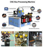 Machine de traitement de cintrage de barres omnibus multifonctionnelle pour appareillage de commutation haute basse tension Machine de barres omnibus automatique