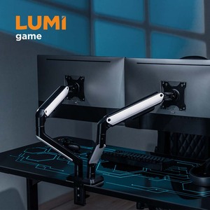 LDT63-C024G Tốt Nhất Máy Tính Chơi Game Kép Màn Hình Cánh Tay Vesa Màn Hình Đứng Cho Bàn Gắn Kết Cơ Bản 2 Màn Hình Bracket Chủ - Product Image 1