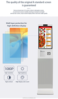 Kiosque de commande automatique 32 pouces avec écran tactile, terminal de point de vente LED, SDK, lecteur de code QR, lecteur de codes-barres, imprimante, solutions de paiement, reconnaissance faciale