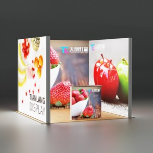 <span class=keywords><strong>Seg</strong></span> + Alu框架张力无框织物灯箱硅边缘为欧洲绿色博览会节省劳动力成本 - Product Image 4