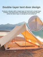 Tente de glamping de luxe personnalisée, moderne, grande capacité, quatre saisons, en toile, résistante aux intempéries et au vent, pour événements