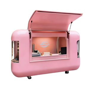 Authentic Street Food Cart For Hotdogs Chips And Coffee Drinks - Product Image 1