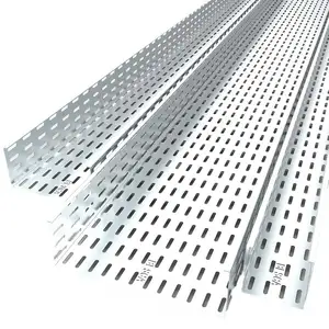 300mm perforated cable tray price gi trunking with cover basket type
