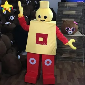 Funtoys CE Cartoon Robot Lego Toys Mascot Costume Fancy Dress Party Cosplay Halloween Carnival For Adult