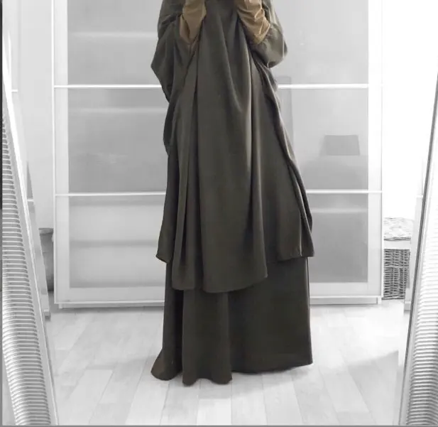 OUDINA 2023 Fashion Ladies Slothes Irregular Oversized Casual Long Sleeve Muslim Abaya Maxi Dress Women Loose Dresses